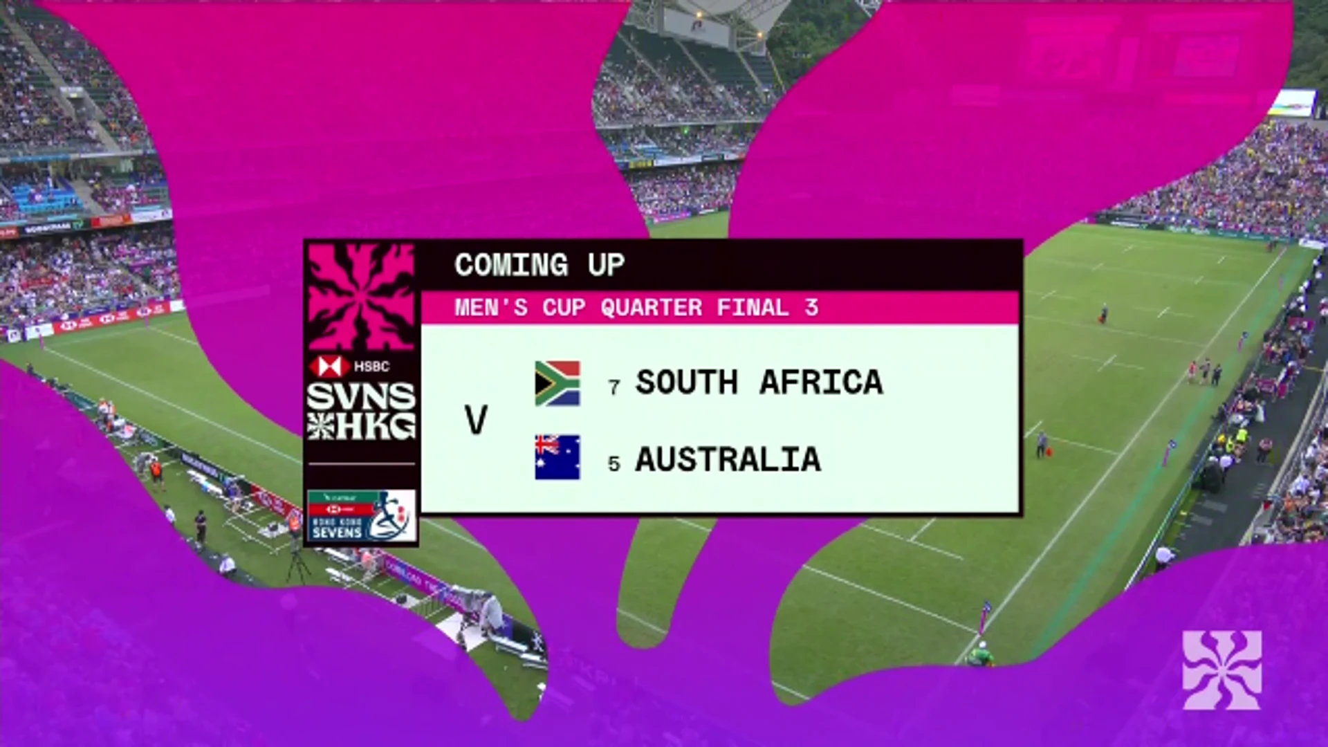 South Africa v Australia | Highlights | QF3 | World Rugby HSBC Sevens Series Hong Kong