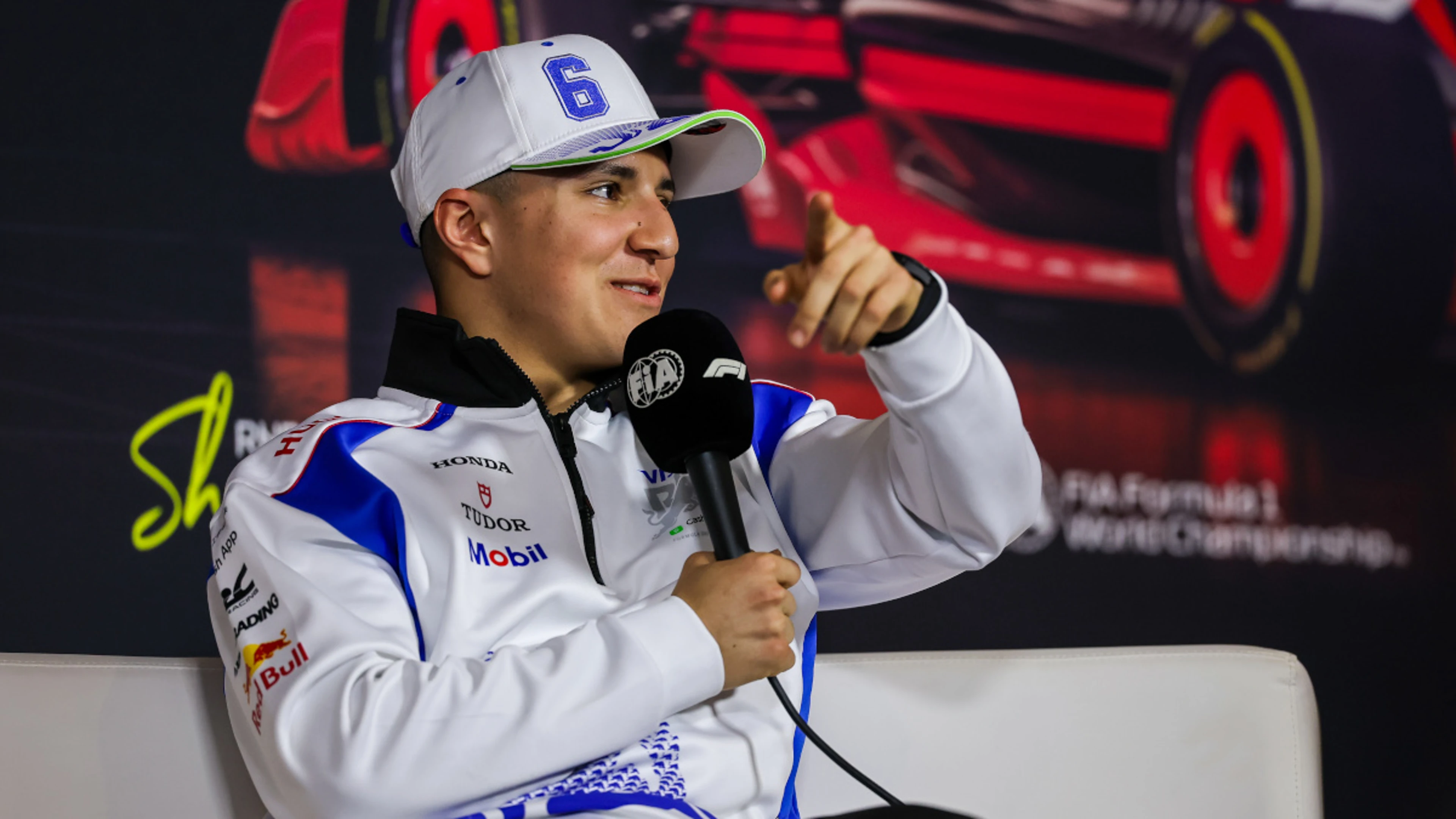 Hadjar thanks 'classy guys' Anthony and Hamilton after debut disaster