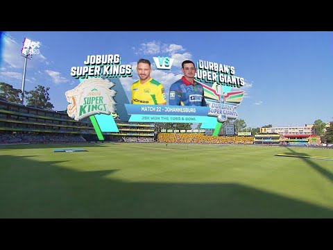 Betway SA20 Cricket League | Joburg Super Kings V Durban's Super Giants ...