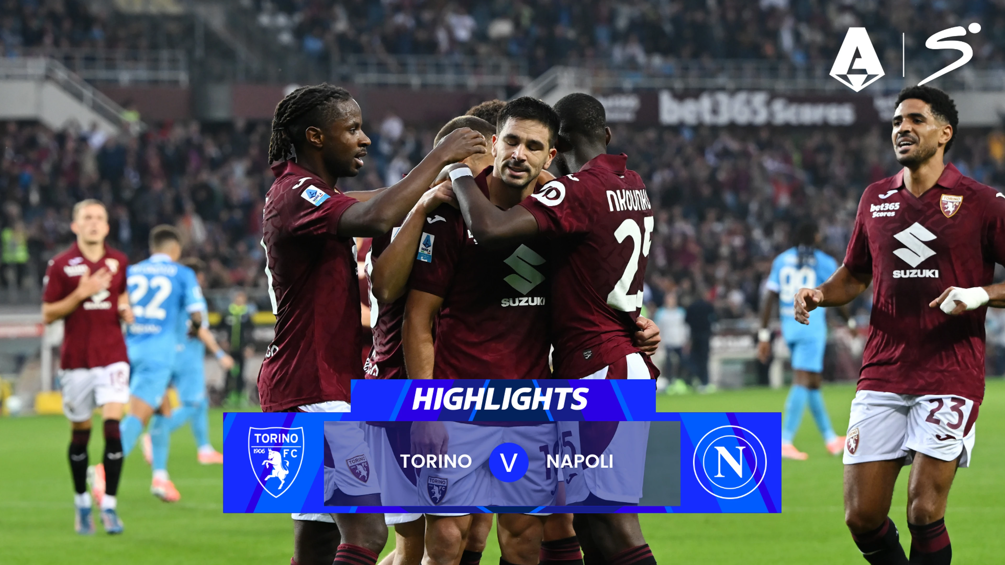 Torino v Napoli | Match Highlights | Italian Serie A Matchday 7