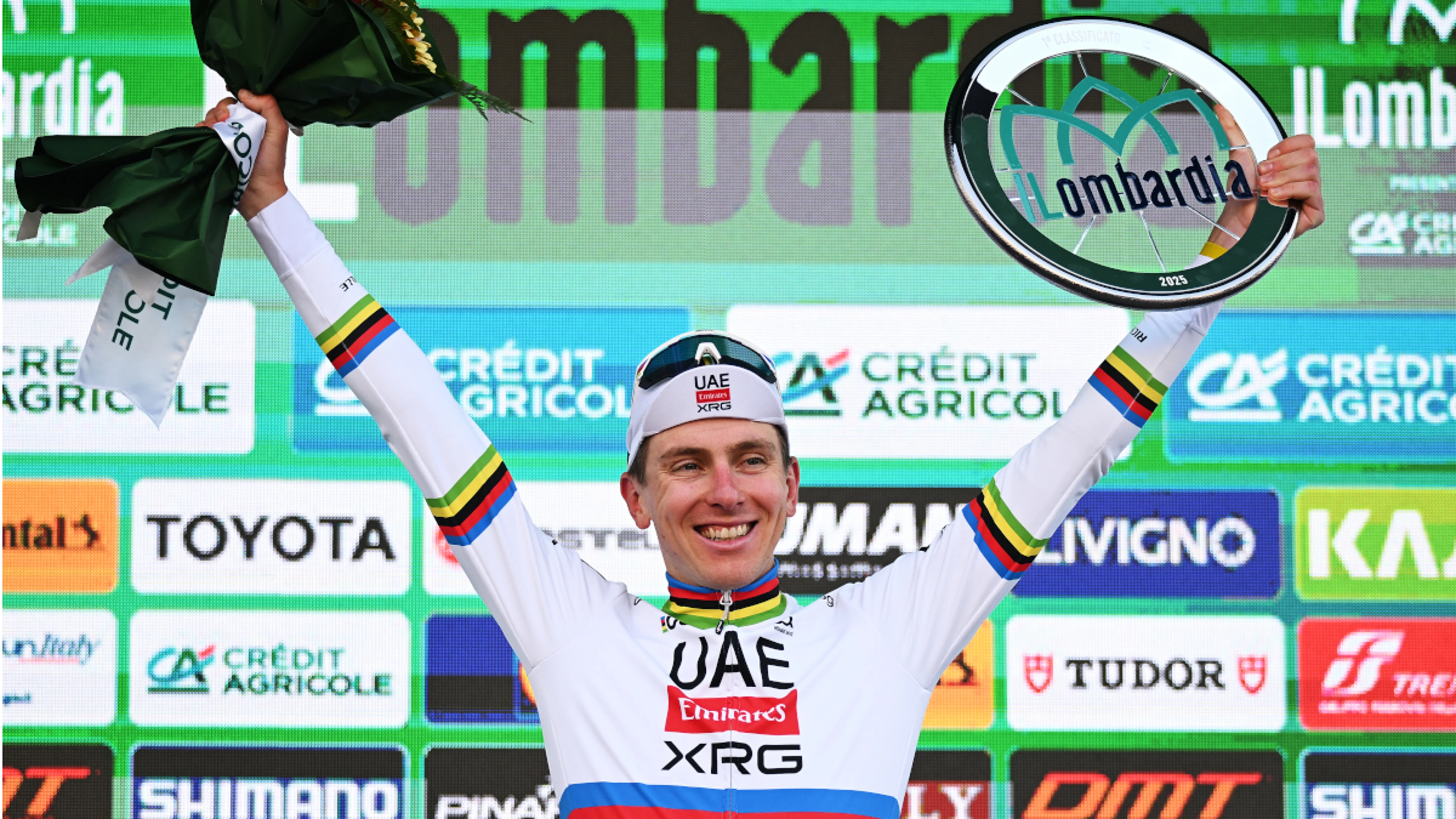Pogacar caps stunning season with fifth straight Il Lombardia triumph