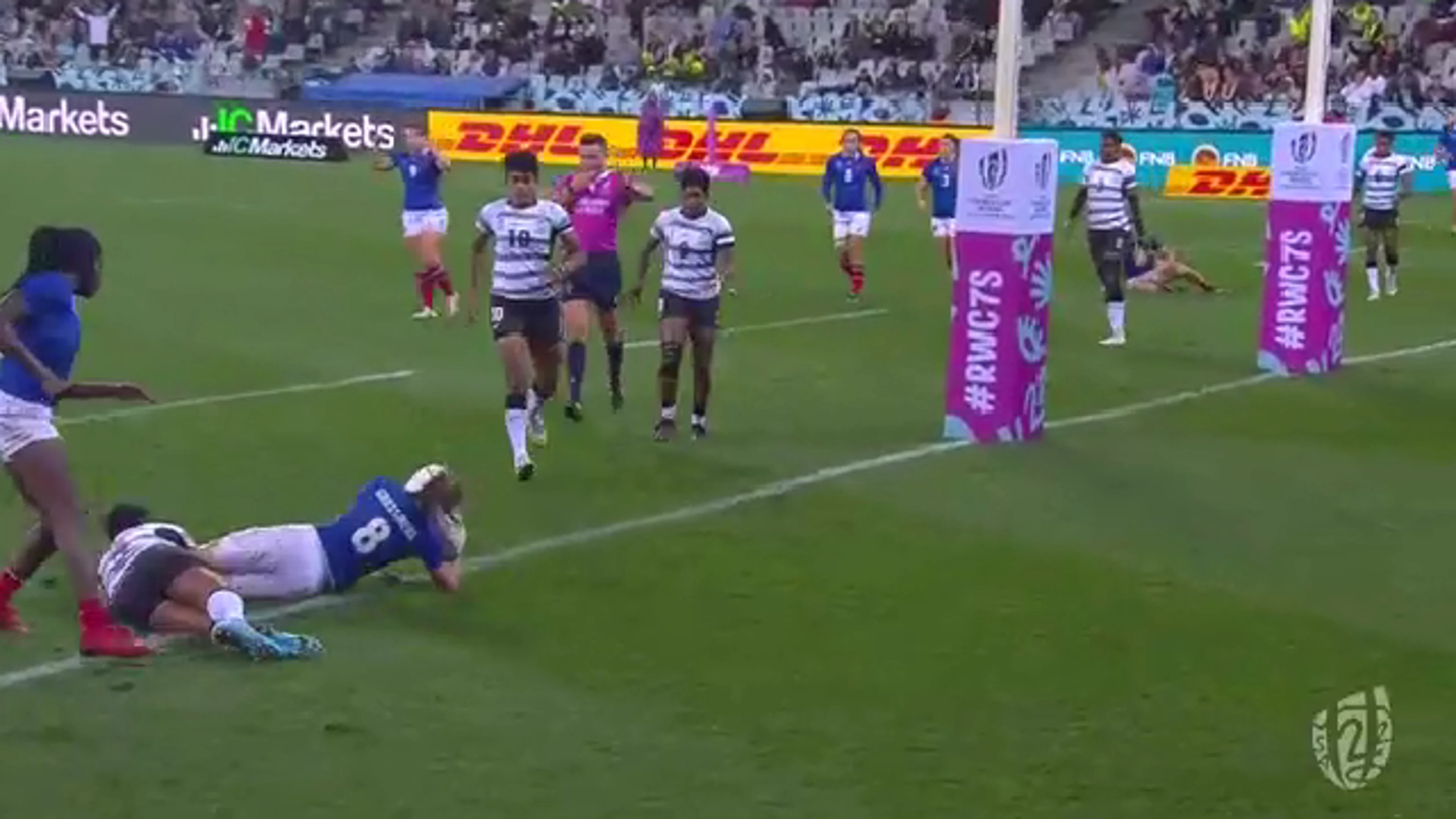 Rugby World Cup Sevens | Women | France v Fiji | Quarter-final 3 | Highlights