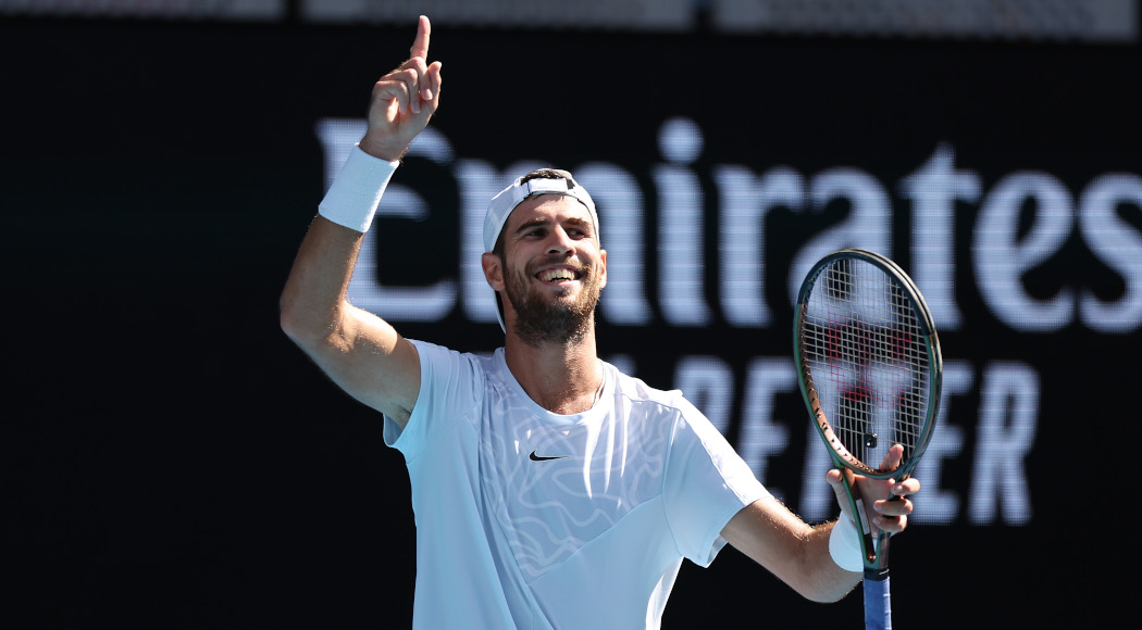 Khachanov wins 14 straight games to crush Nishioka at Australian Open