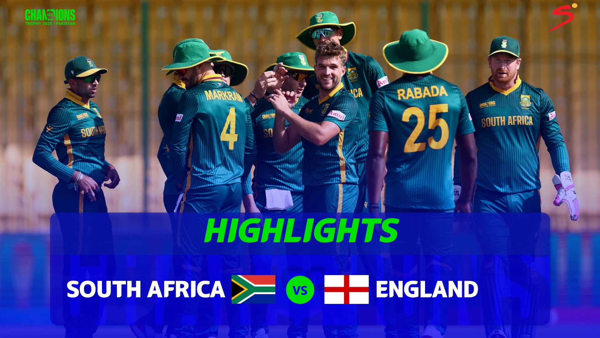 SA v England | Match Highlights | ICC Champions Trophy