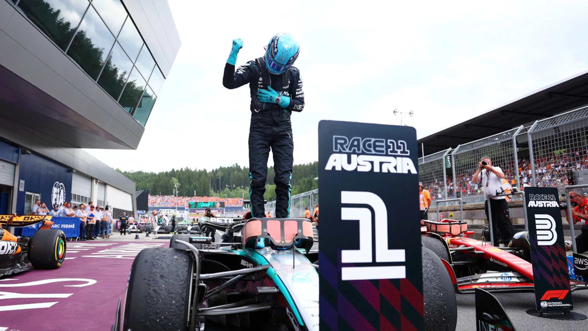 Russell wins Austrian Grand Prix, Verstappen fifth