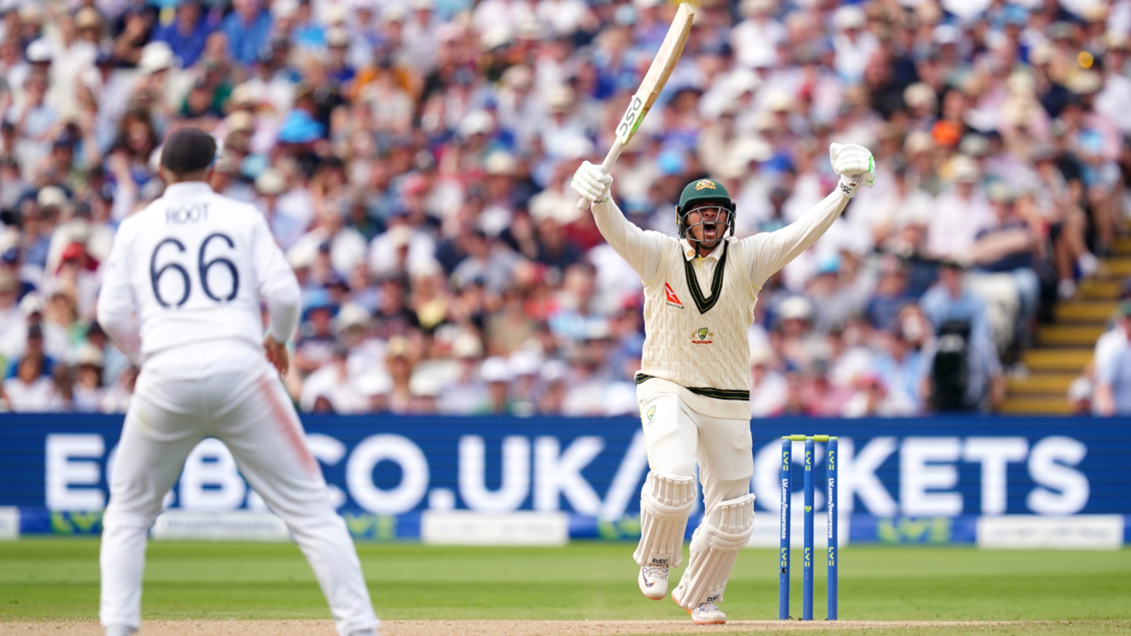 Ton-up Khawaja keeps England at bay in Ashes opener