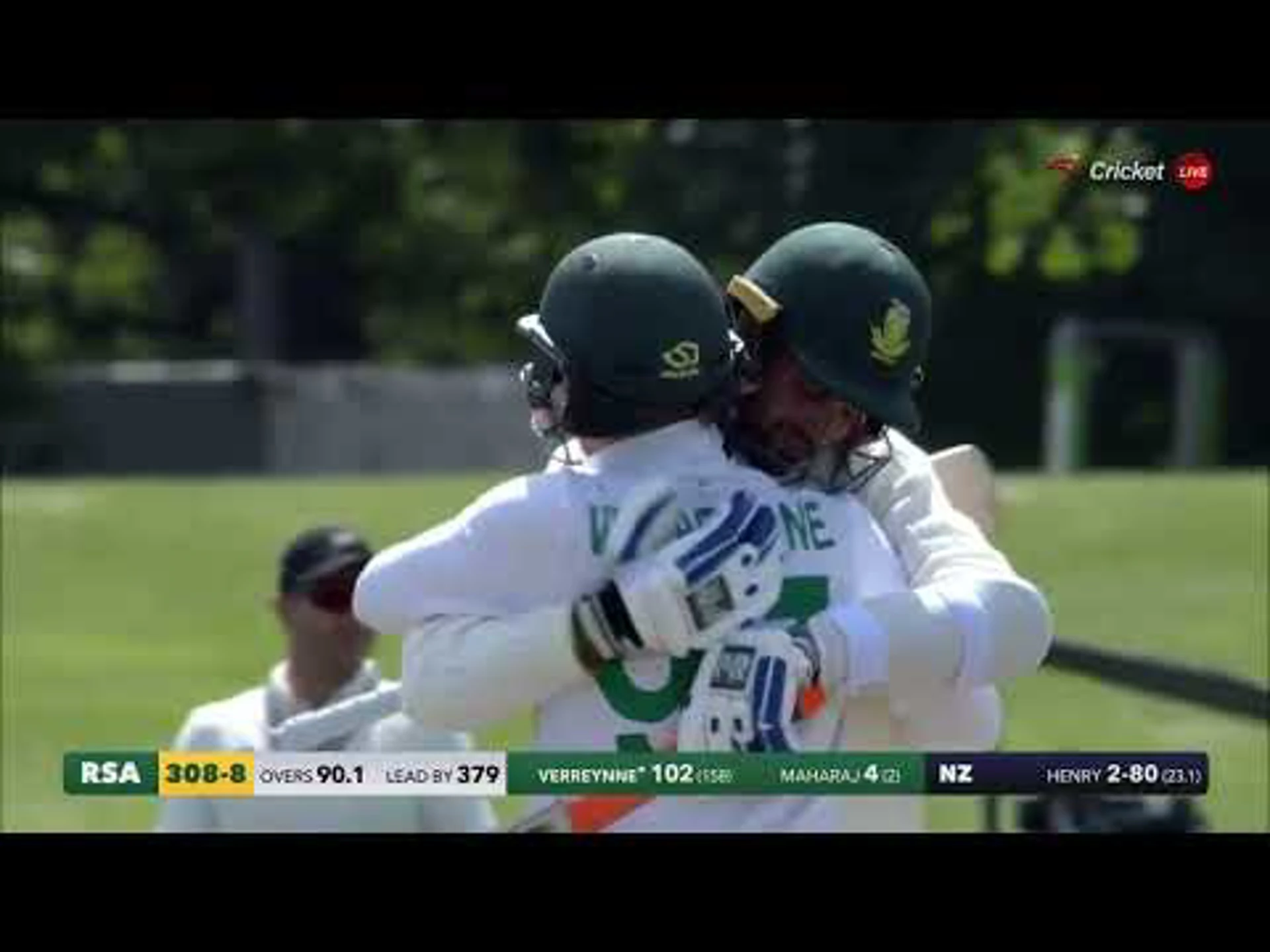 New Zealand v South Africa | 2nd Test | SA 2nd inns | Verreynne 136*