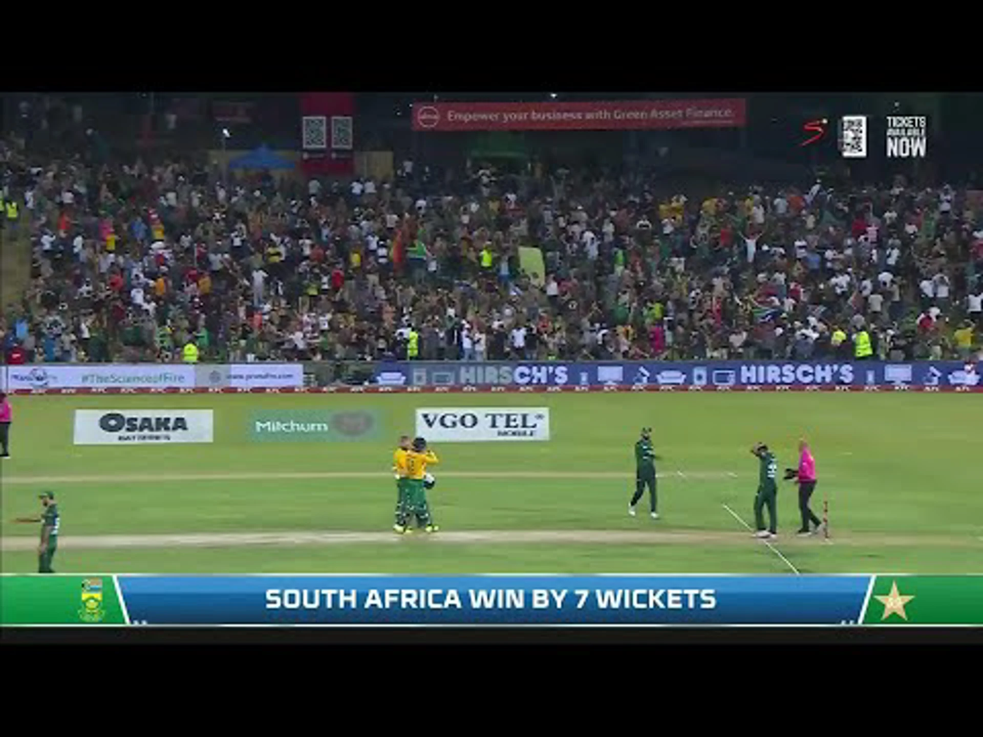 South Africa v Pakistan | 2nd T20 | 2nd innings | Rassie Dussen 66