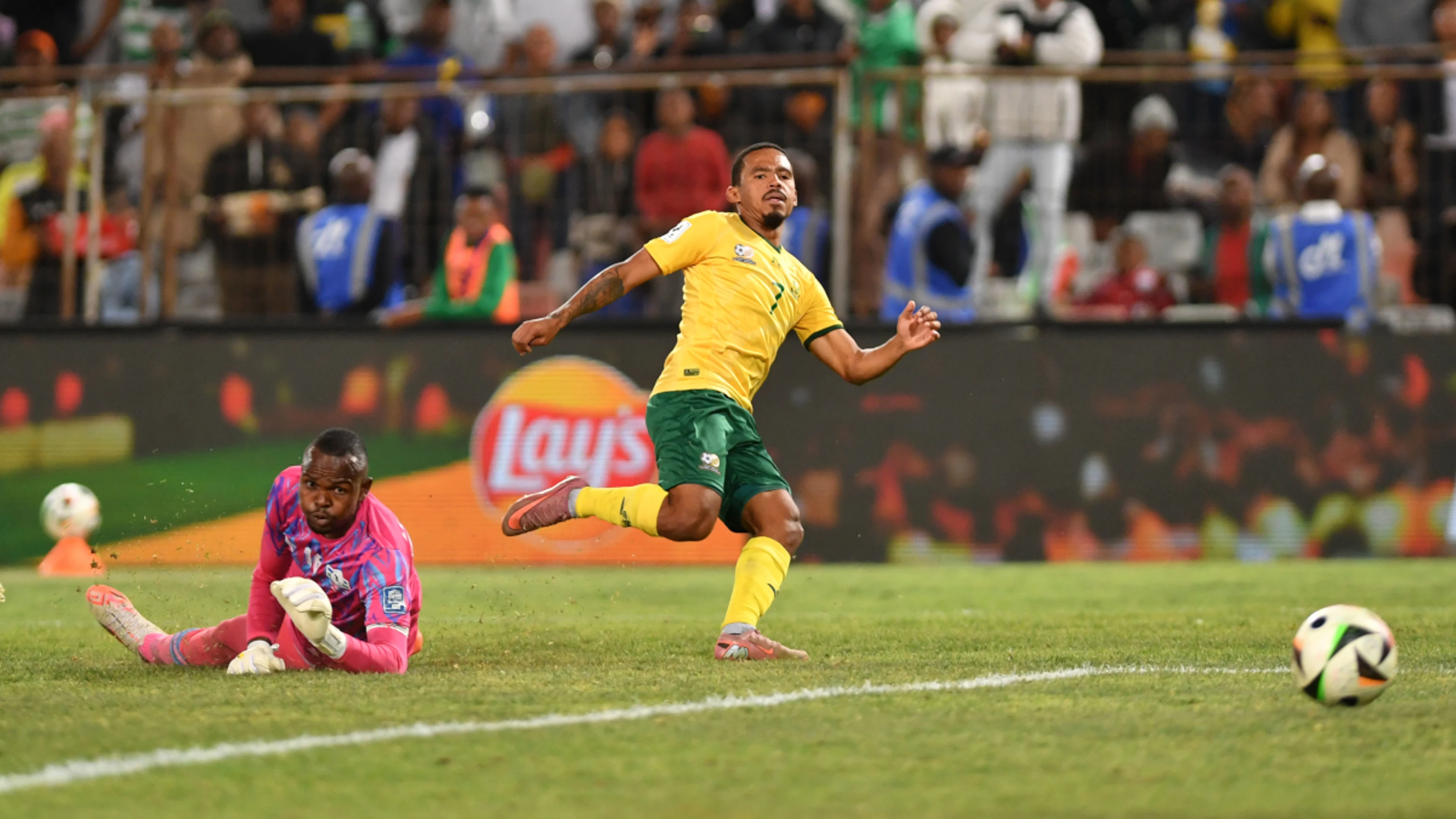 Bafana crush Lesotho to close in on World Cup qualification