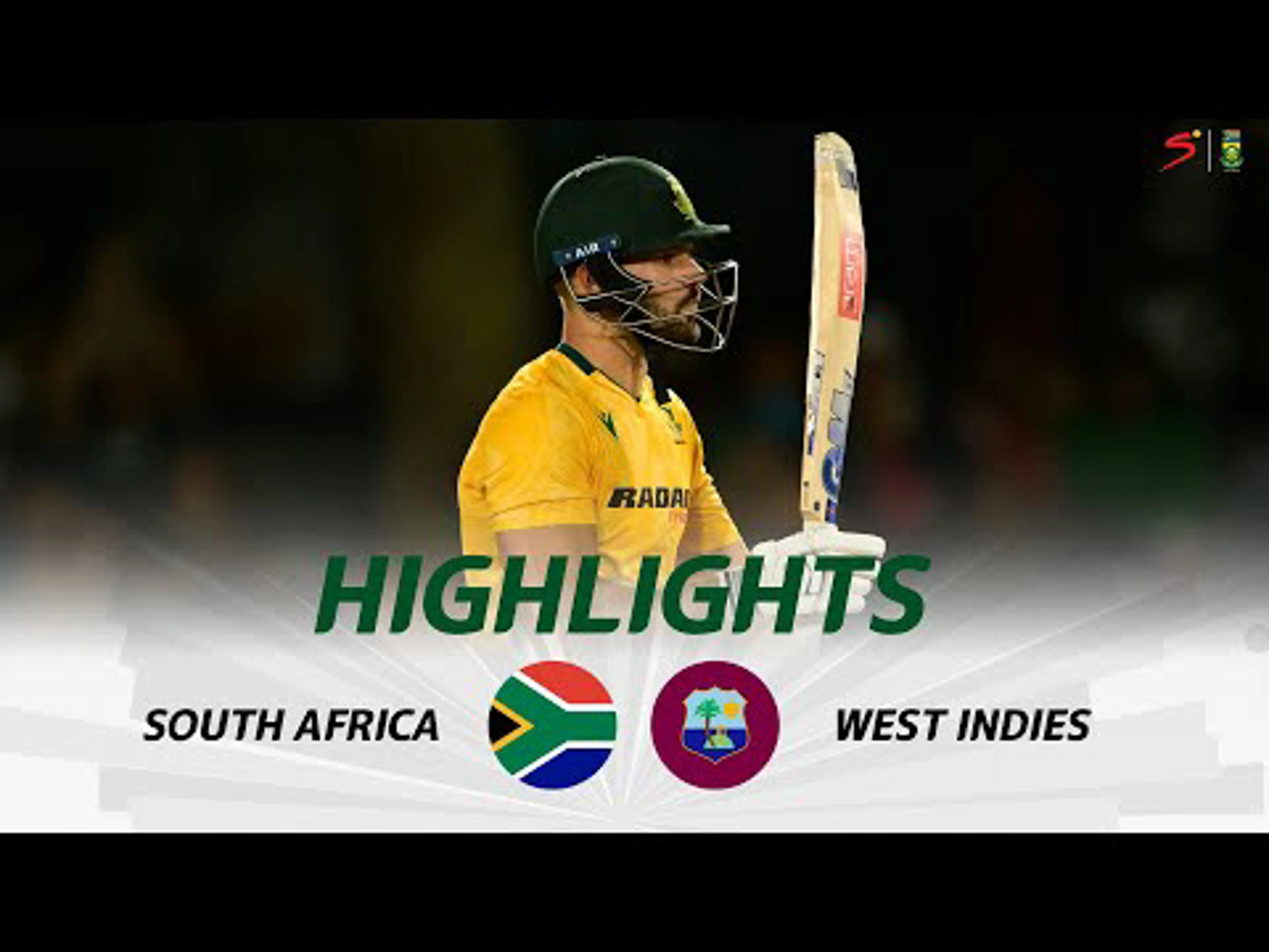 South Africa v West Indies | Short Highlights | 1st T20