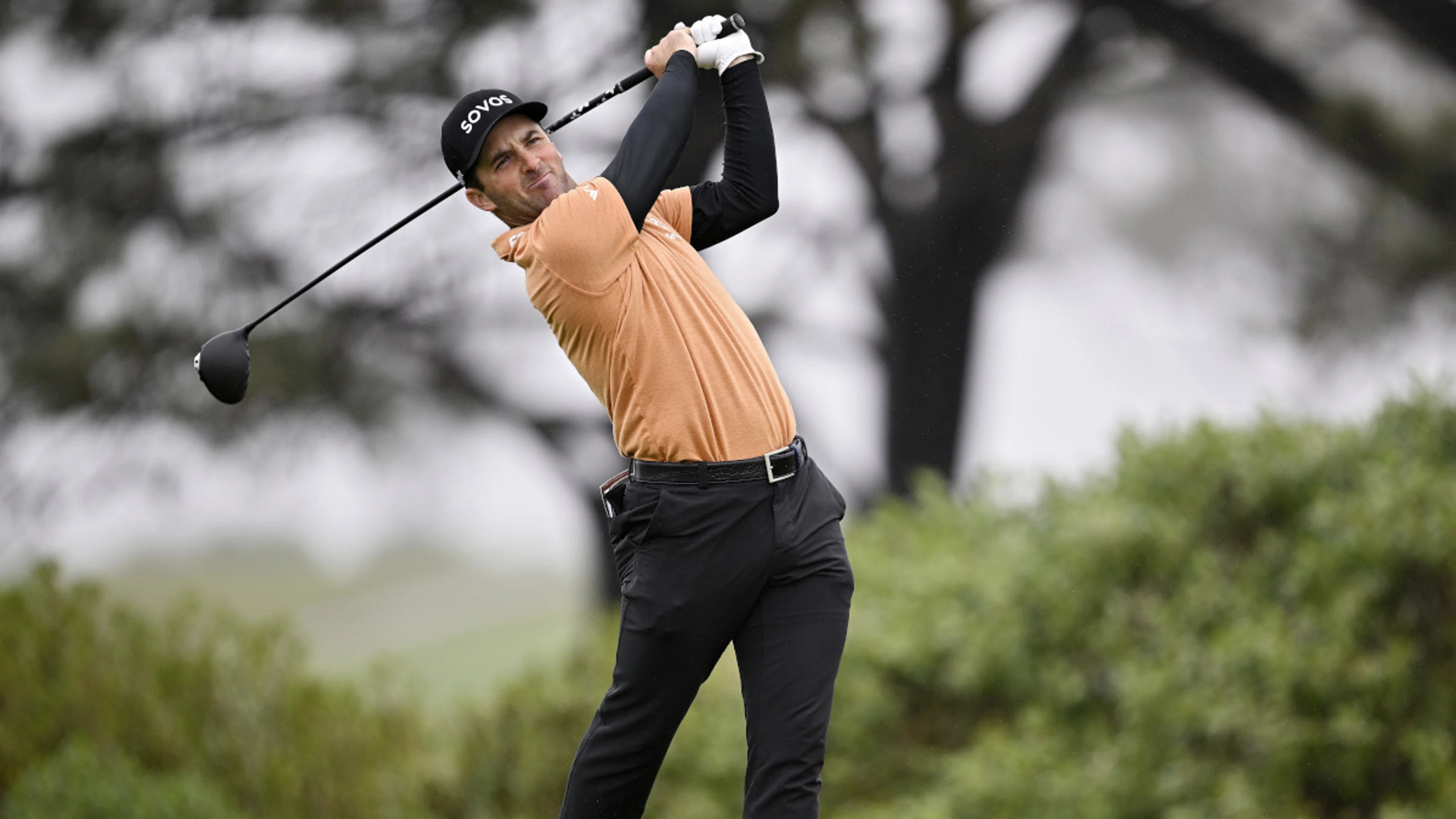 Closing eagle gives McCarthy lead at rainy PGA Genesis