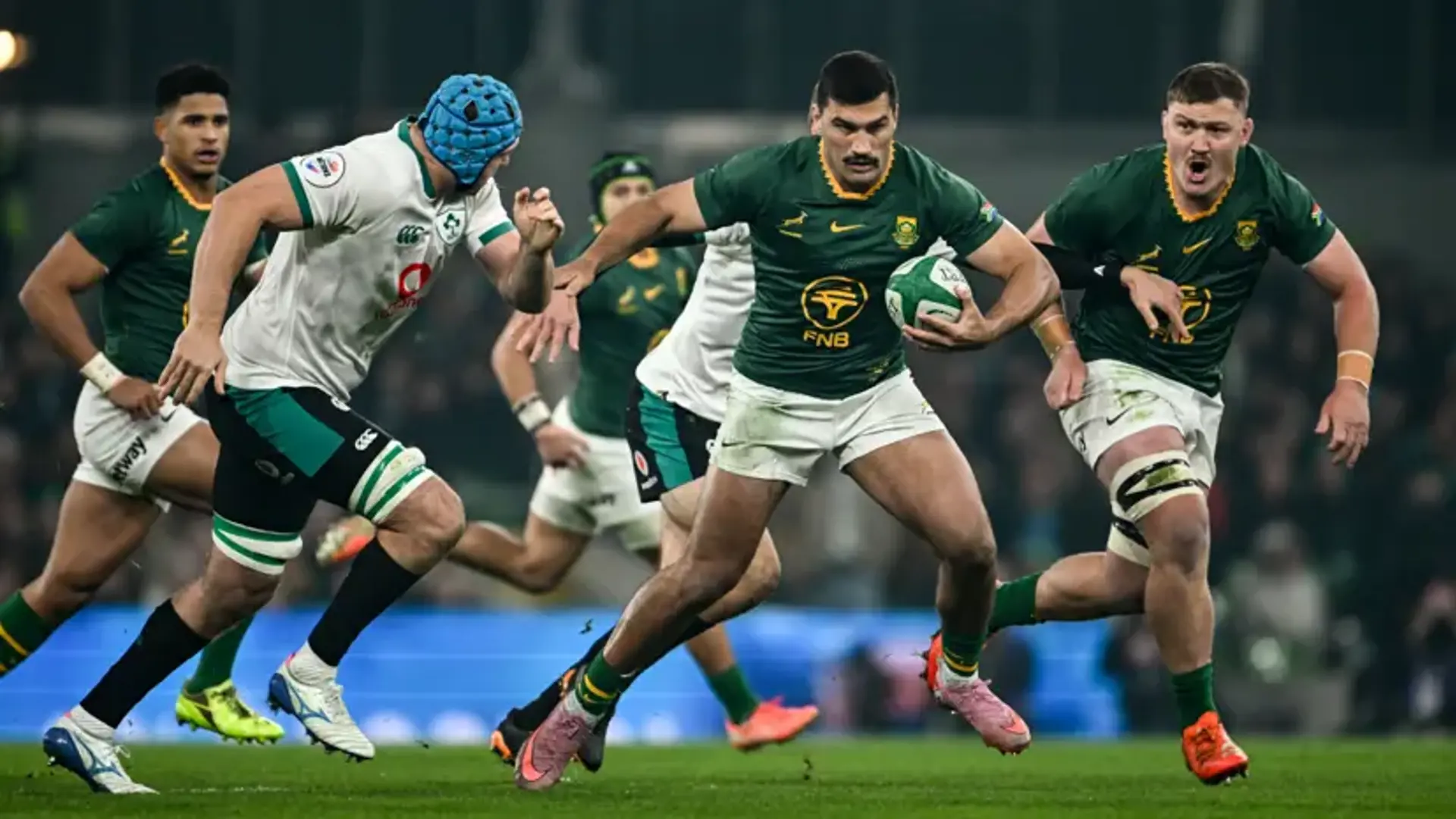 DROUGHT BROKEN: Boks dominate bizarre card-filled Dublin clash