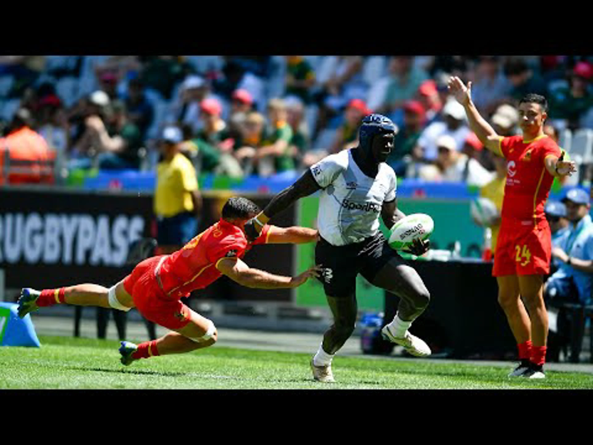 Spain v Kenya | Match Highlights | World Rugby HSBC Sevens Series Cape Town