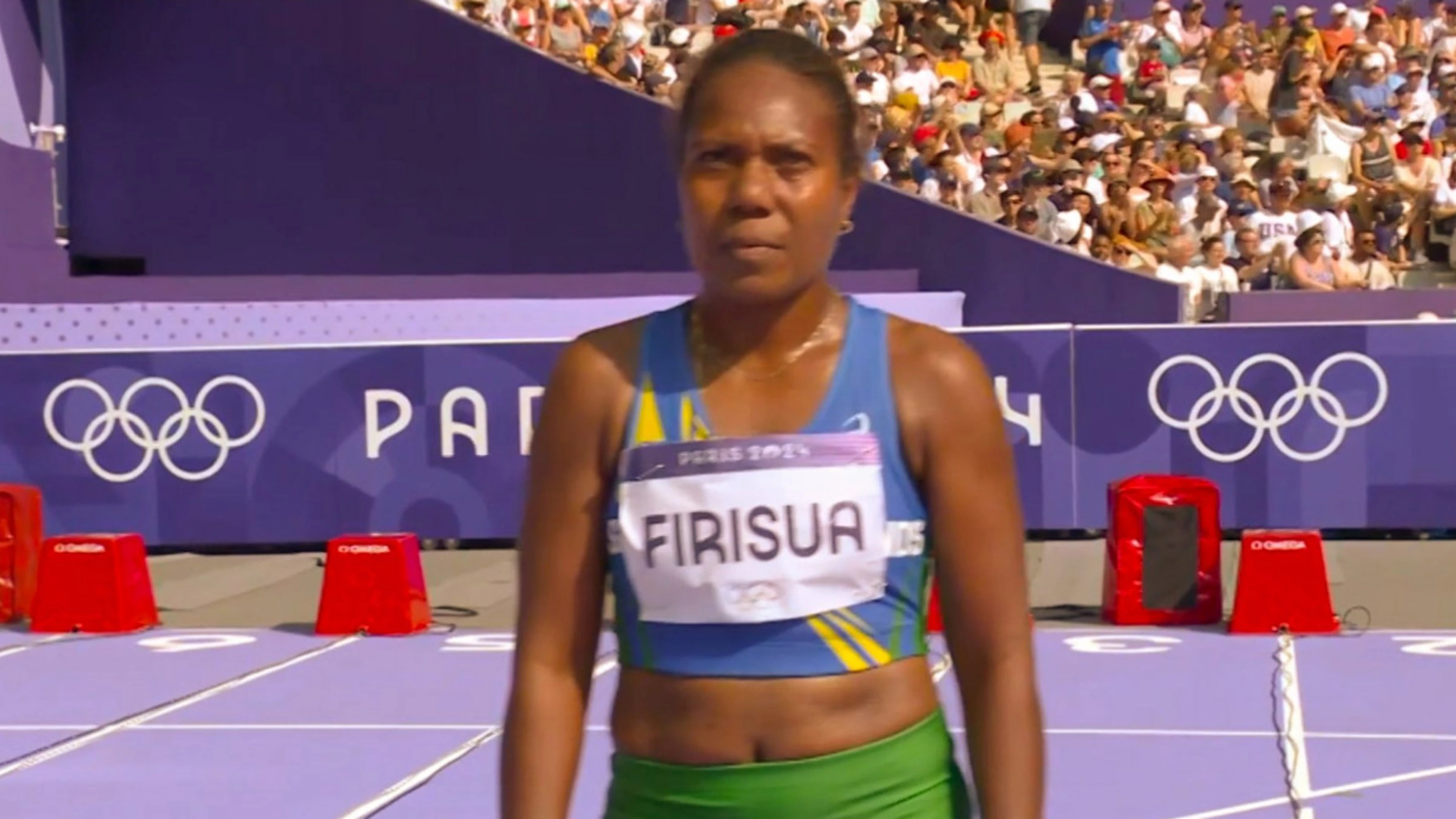 Solomon Islands marathon runner last in 100m heat