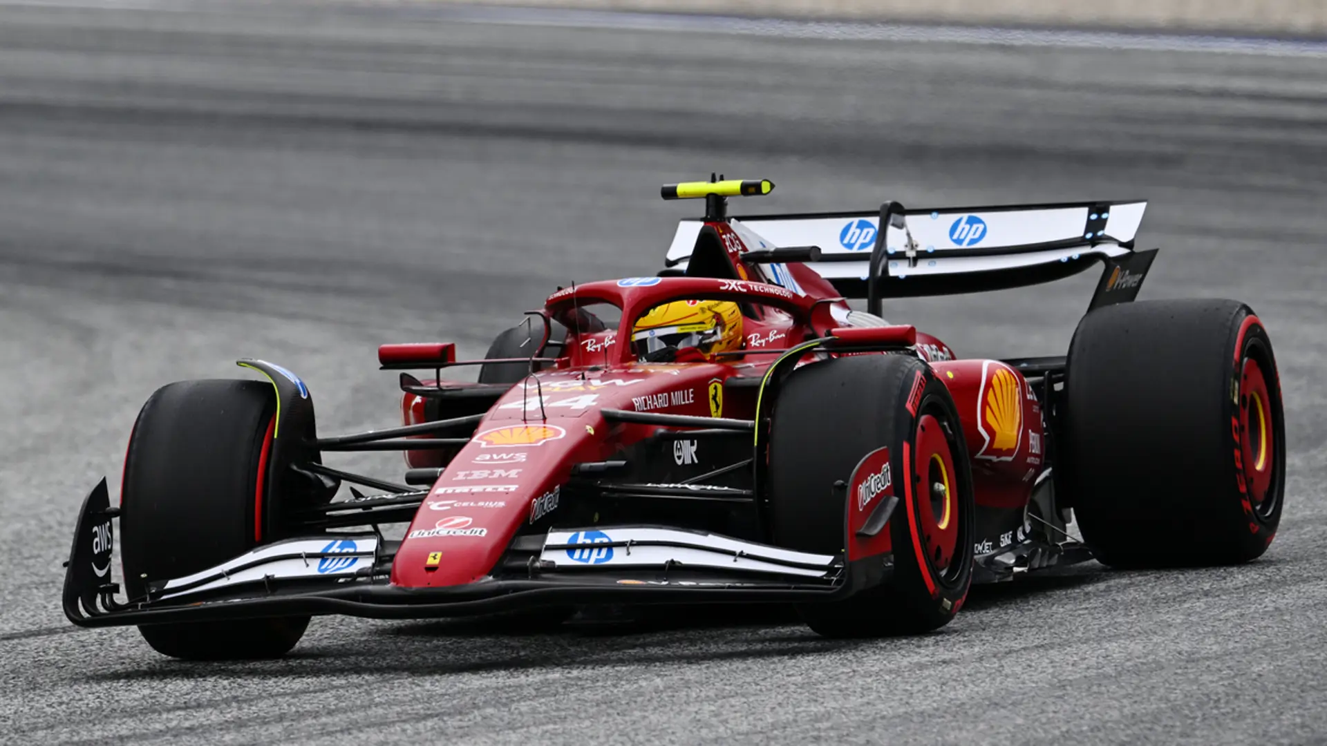 Hamilton given formal warning as difficult Ferrari start continues
