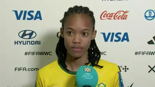 Post-match interview with Linda Motlhalo | South Africa v Italy | FIFA Women's World Cup Group G