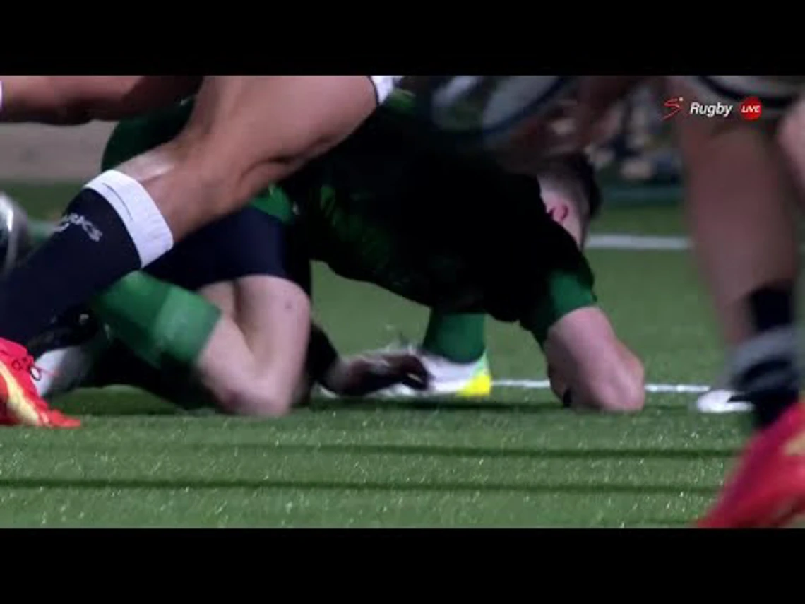 Rohan Janse van Rensburg with a Try vs Connacht Rugby