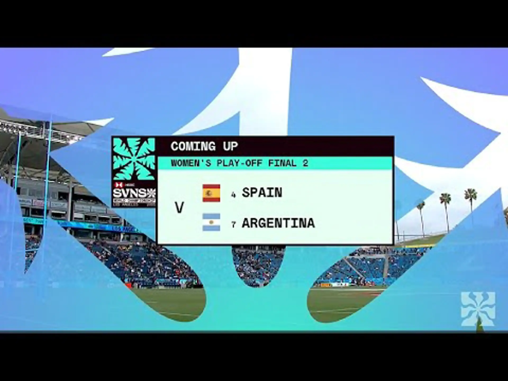 Spain v Argentina | QF 2 | Highlights | World Rugby HSBC Women's Sevens Series Los Angeles