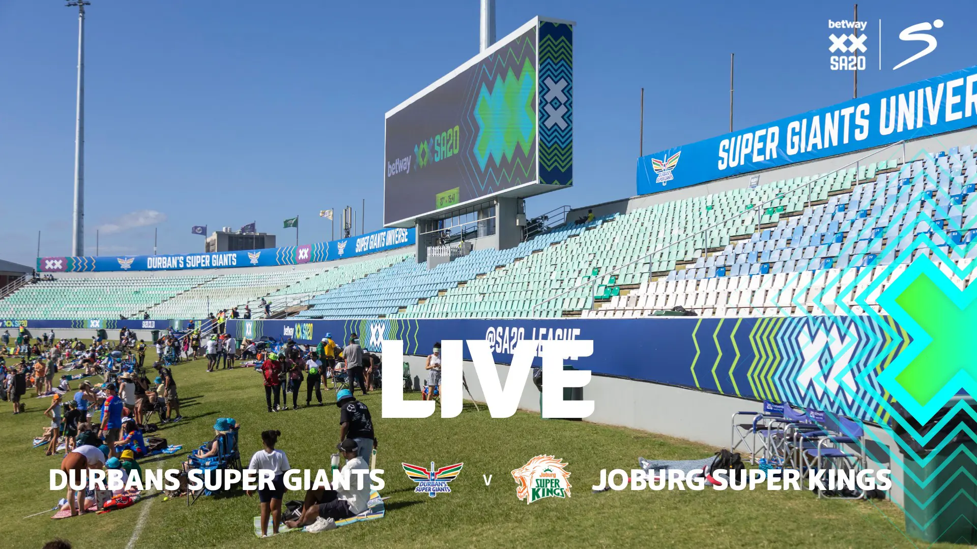 LIVE: SA20 - Durban's S Giants v Joburg S Kings