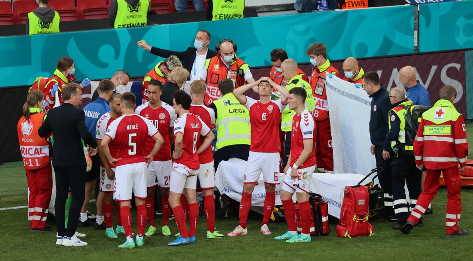 Denmark's Christian Eriksen collapses on pitch in Euro 2020 game