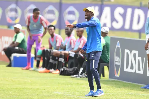 'We never, ever mentioned that we want to win the league.' says Sundowns coach 