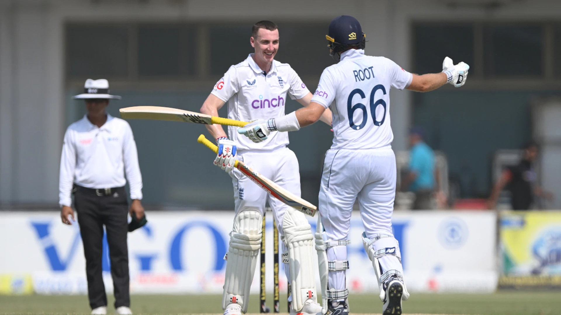 Root, Brook hit double tons as England lead at lunch