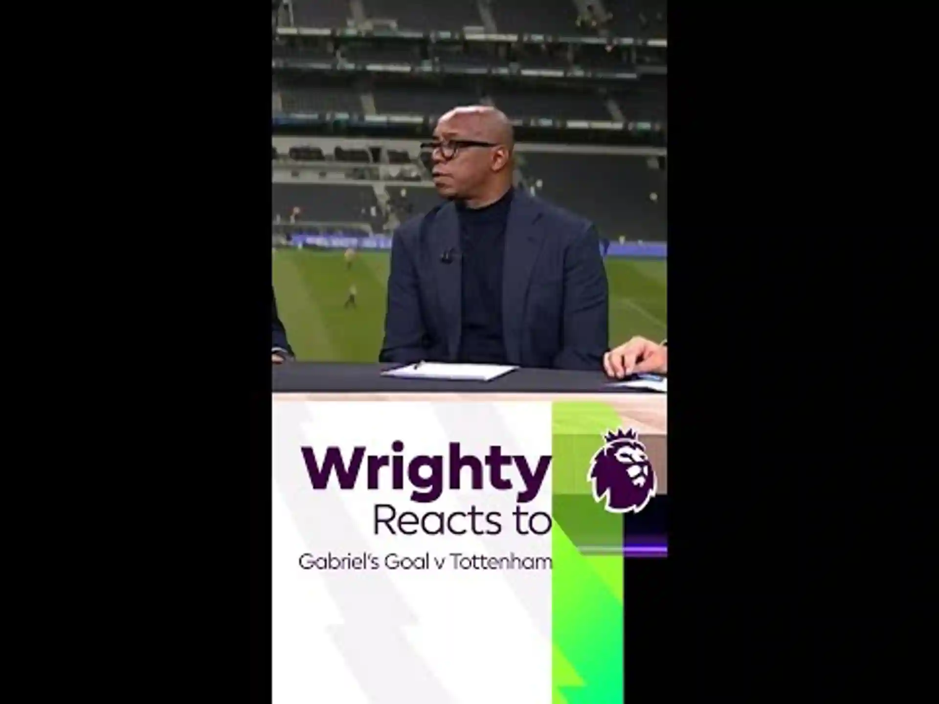 Wrighty reacts to Gabriel's goal against Spurs!