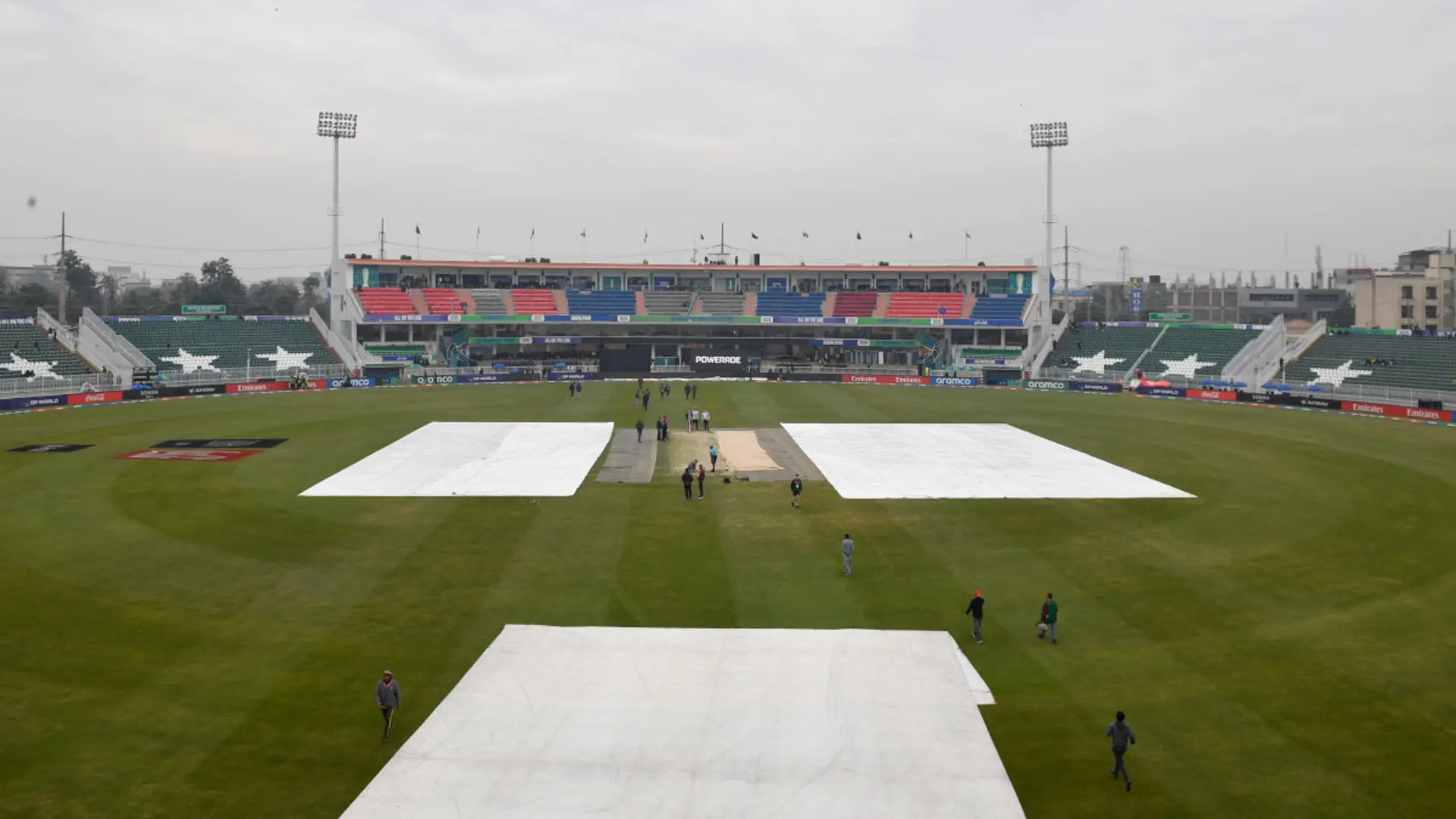 Toss delayed due to rain