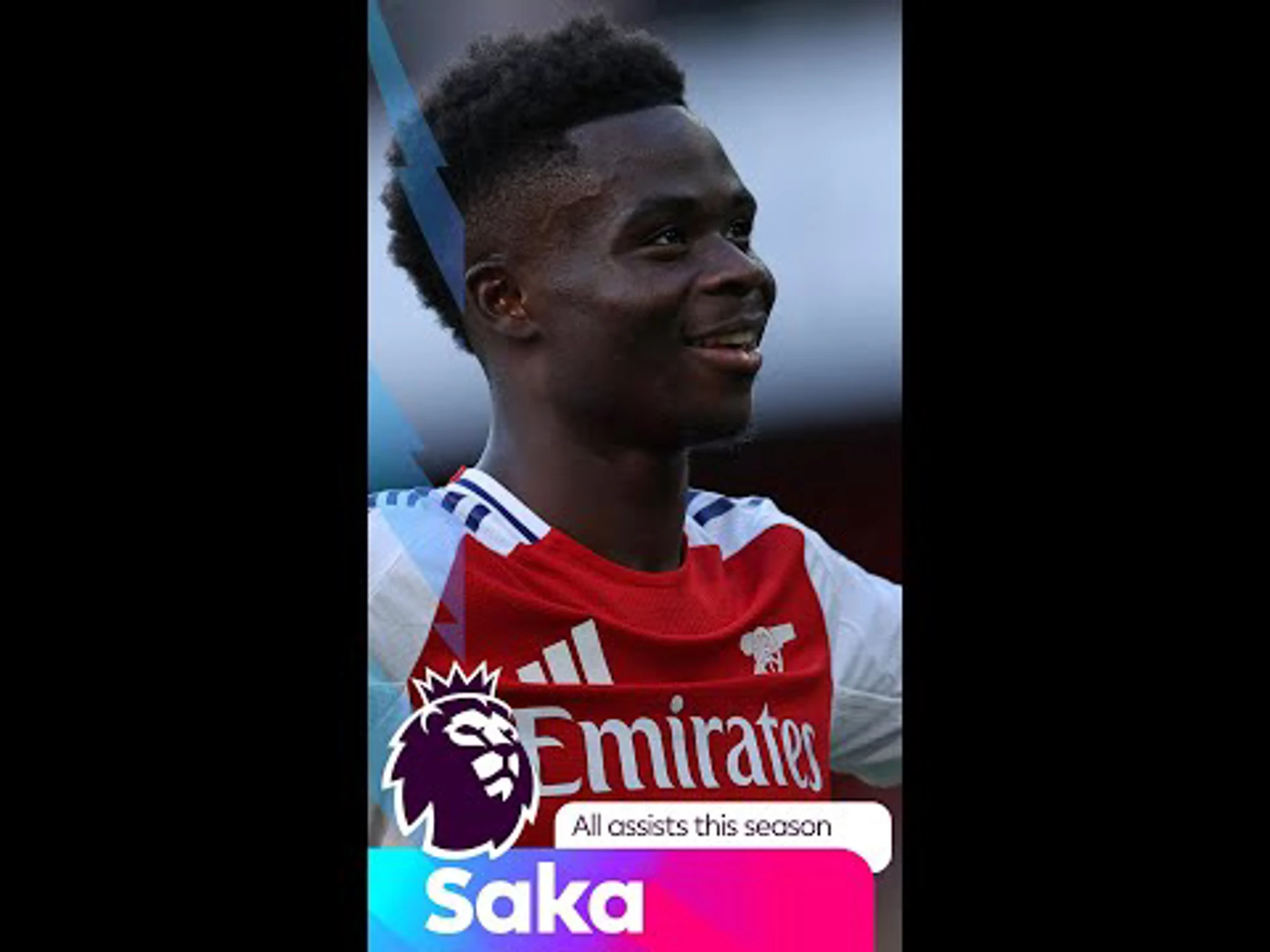 Seven in seven! Every Saka assist so far this season!