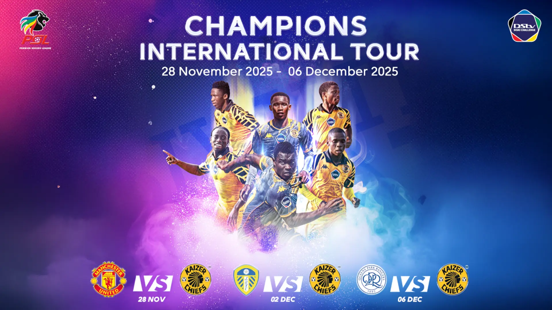 Kaizer Chiefs to take on Manchester United
