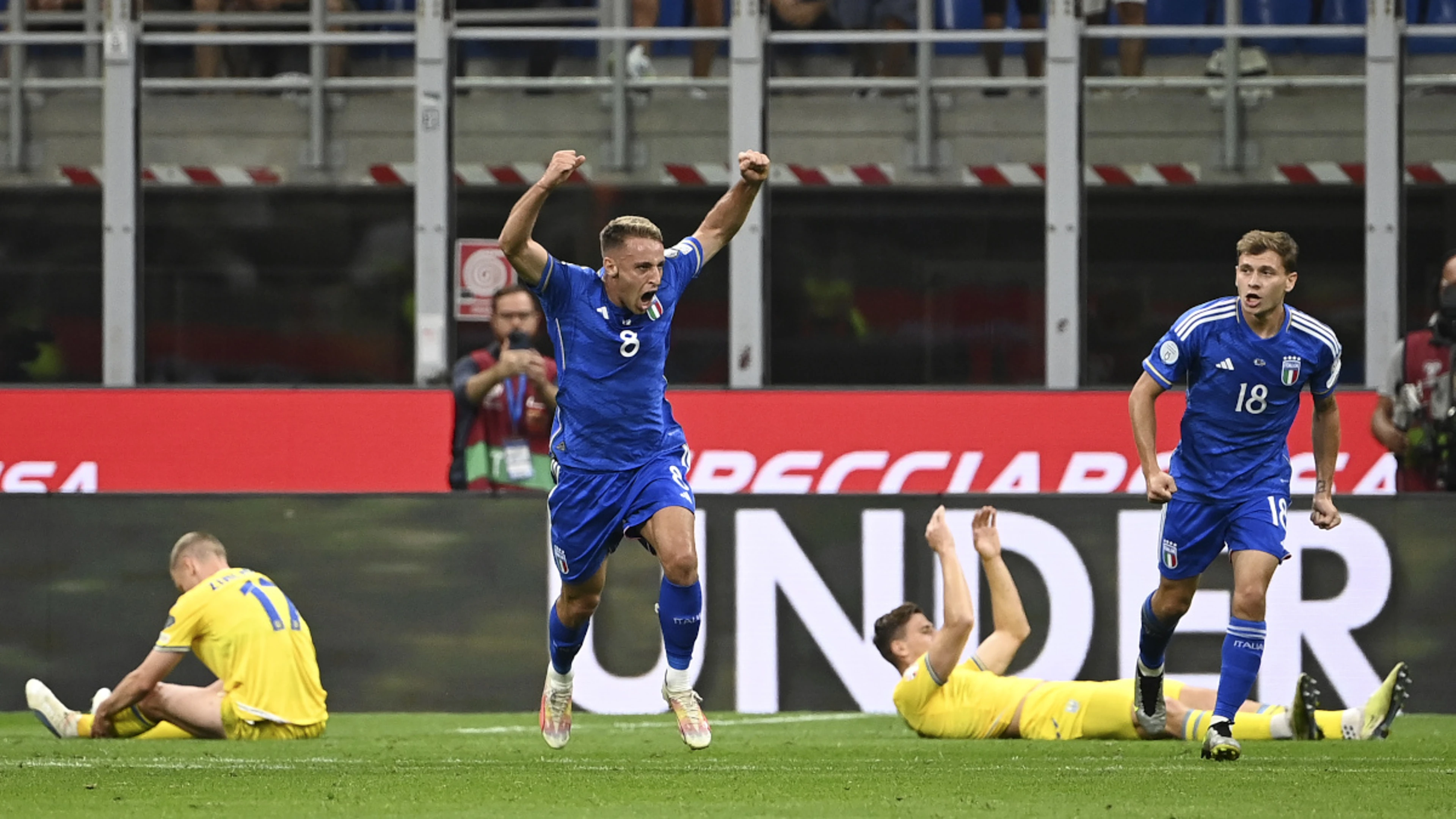 Frattesi double gives Italy Euro boost against Ukraine