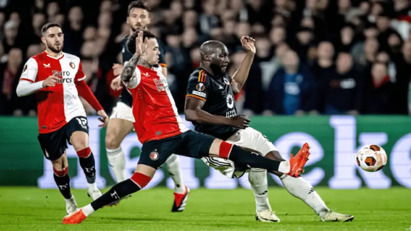 Feyenoord Rotterdam v AS Roma | Match Highlights | Knockout Round Play-offs | 1st Leg | UEFA Europa League