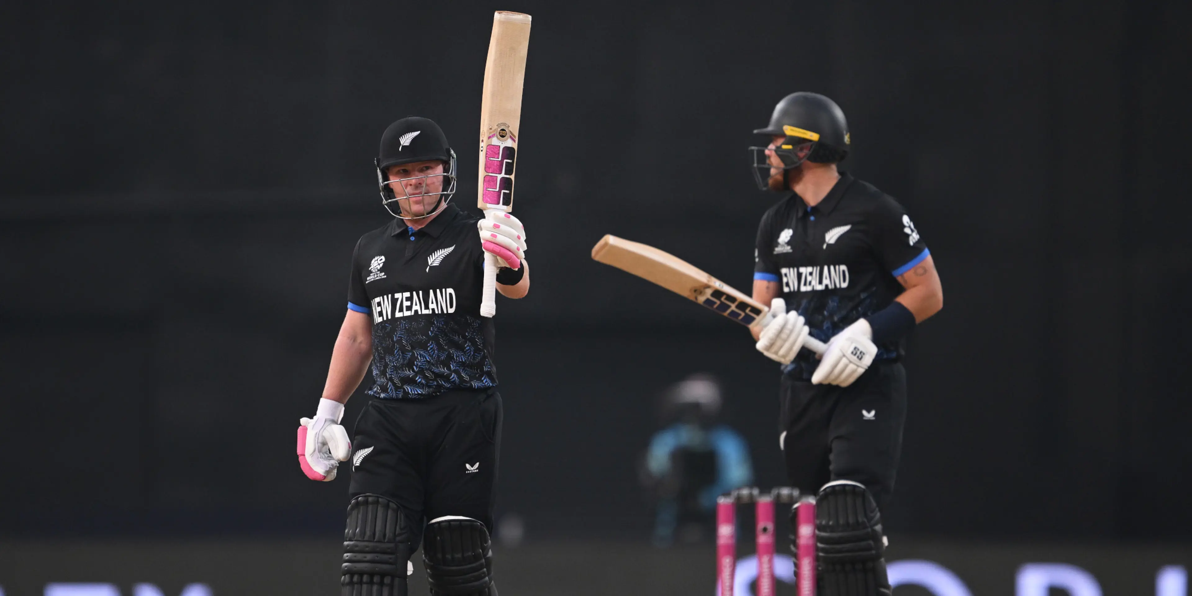 New Zealand set new T20 World Cup record partnership to crush UAE