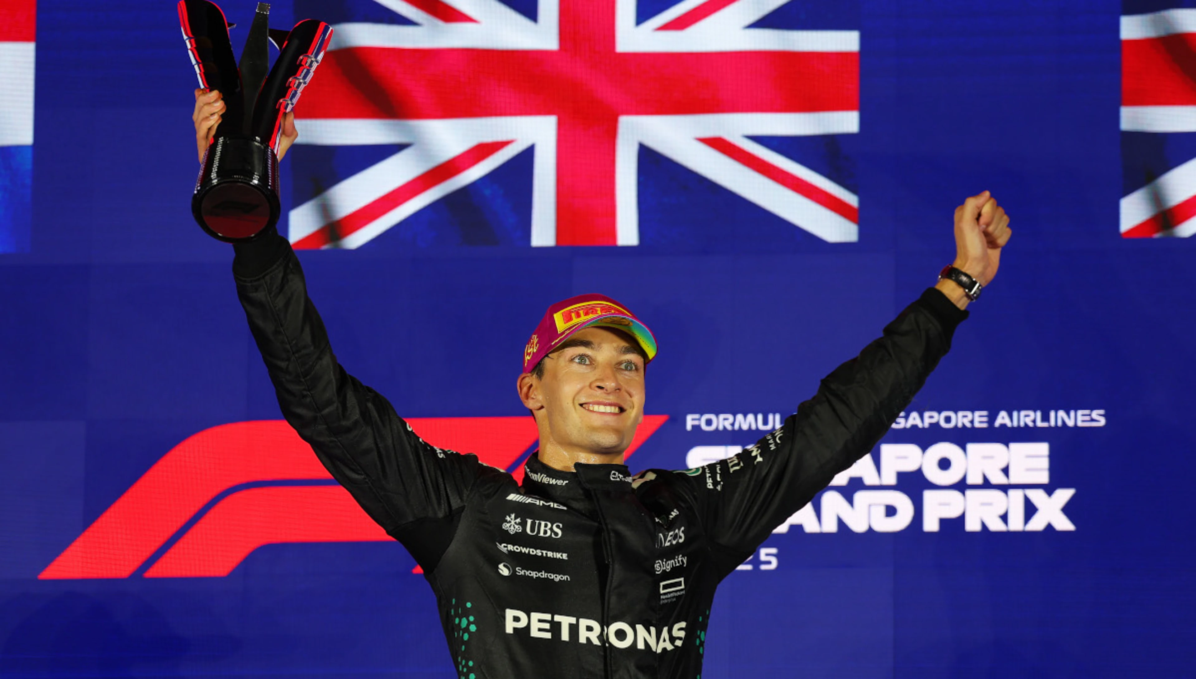 Russell wins Singapore GP, McLaren seal constructors' title