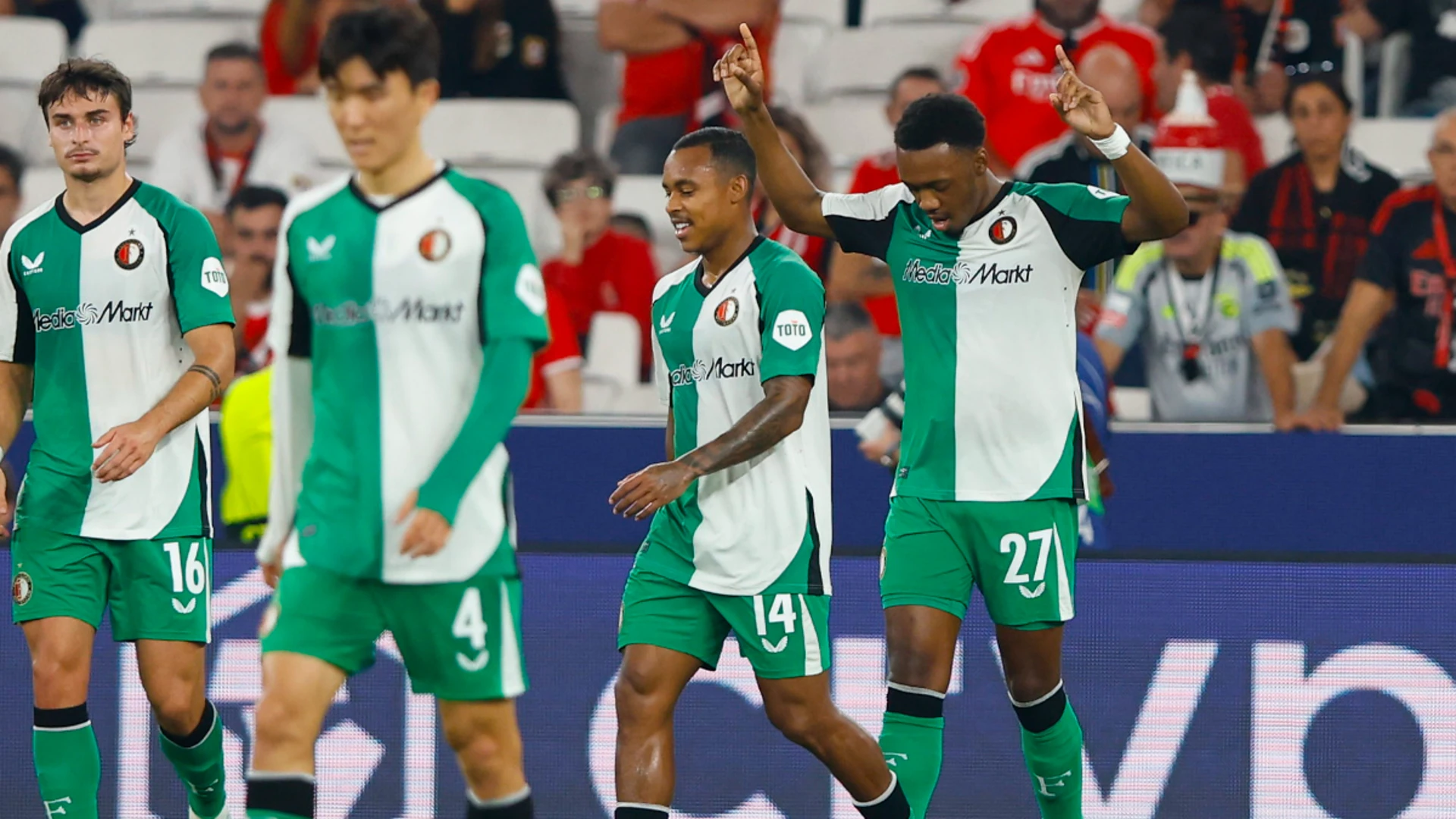 Milambo at the double as Feyenoord surprise Benfica