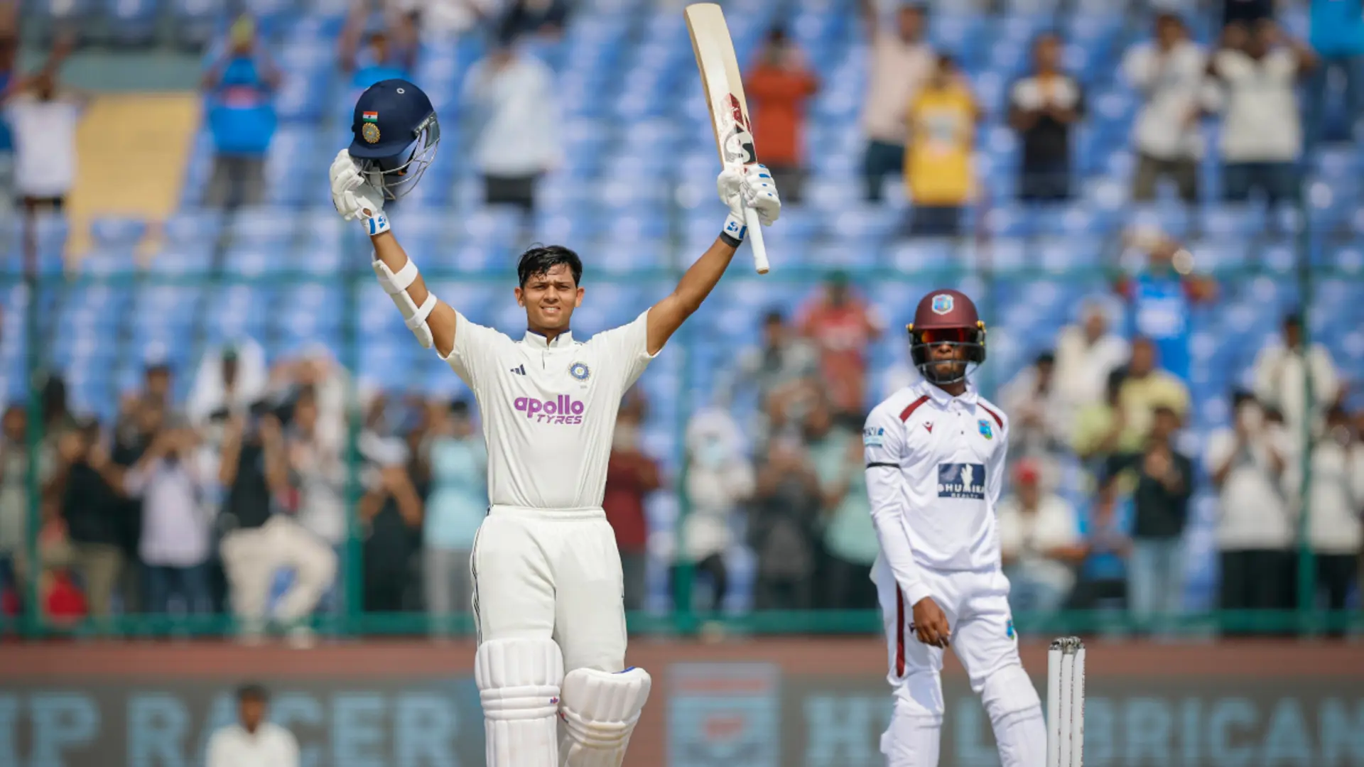 DAY 1: Jaiswal ton propels India to 220-1 in West Indies test
