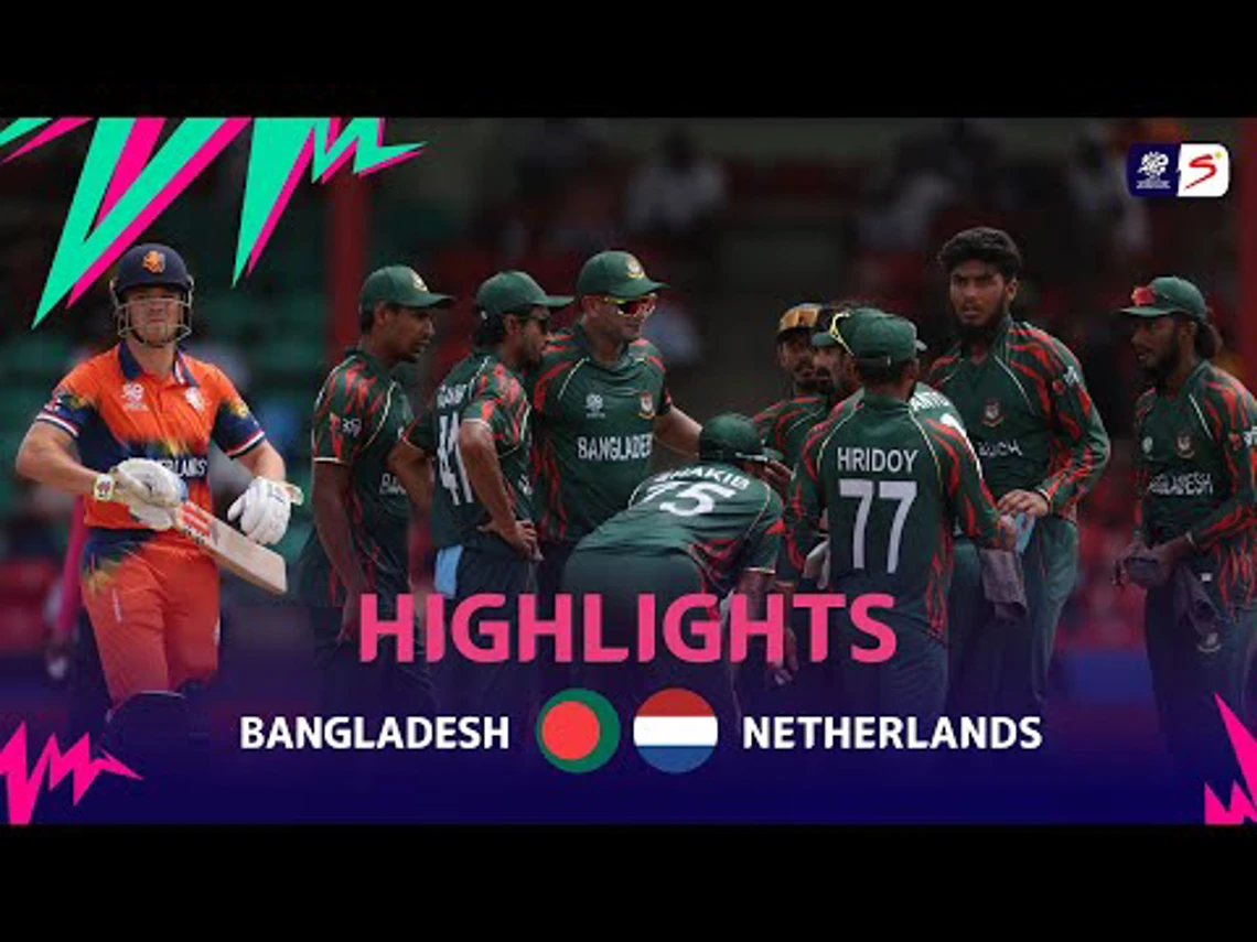 Bangladesh v Netherlands | Match Highlights | ICC T20 World Cup Group D