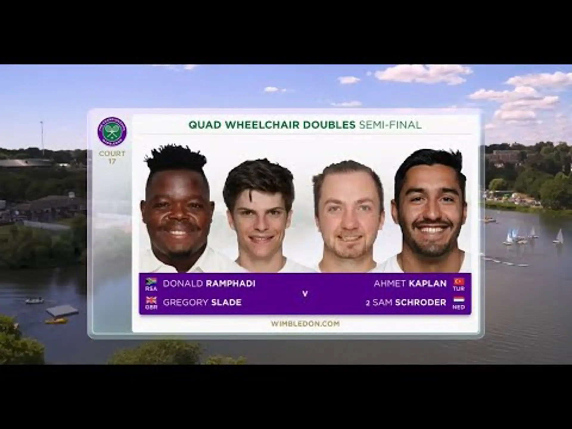 D Ramphadi/G Slade v A Kaplan/S Schroder | Quad Wheelchair Doubles | SF Highlights | Wimbledon