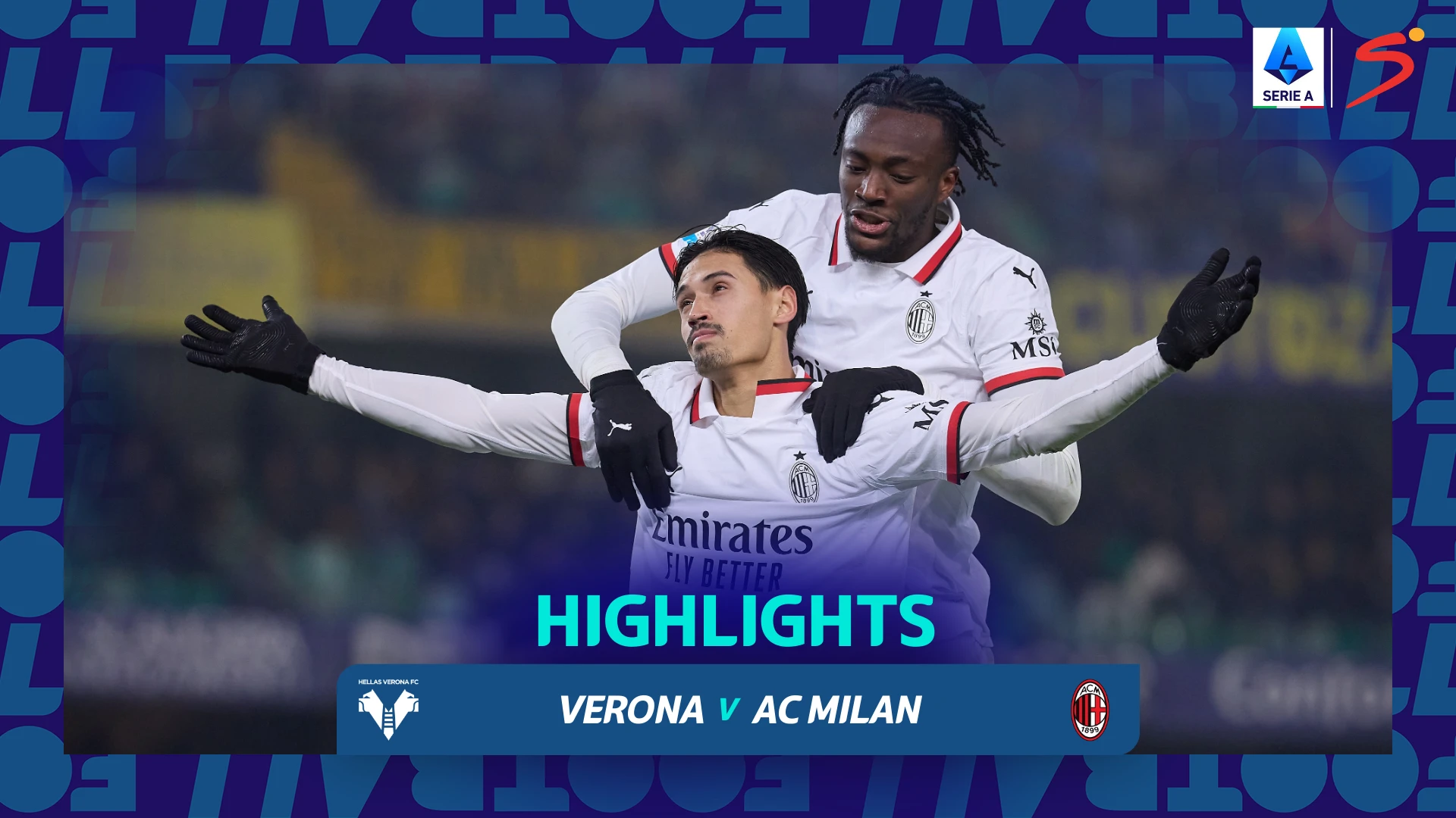 Verona v AC Milan | Match Highlights | Italian Serie A Matchday 17