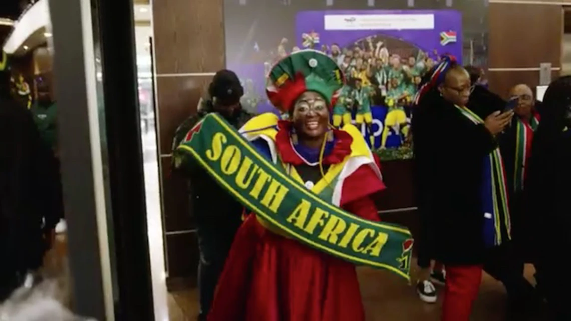 Banyana's hotel arrival after the first match | FIFA Women's World Cup