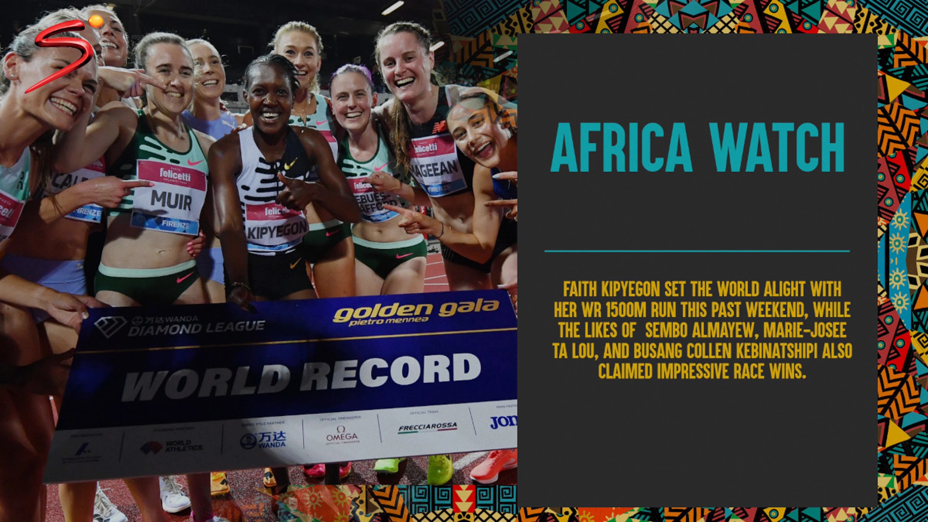 AFRICA WATCH - Kipyegon WR leads African charge