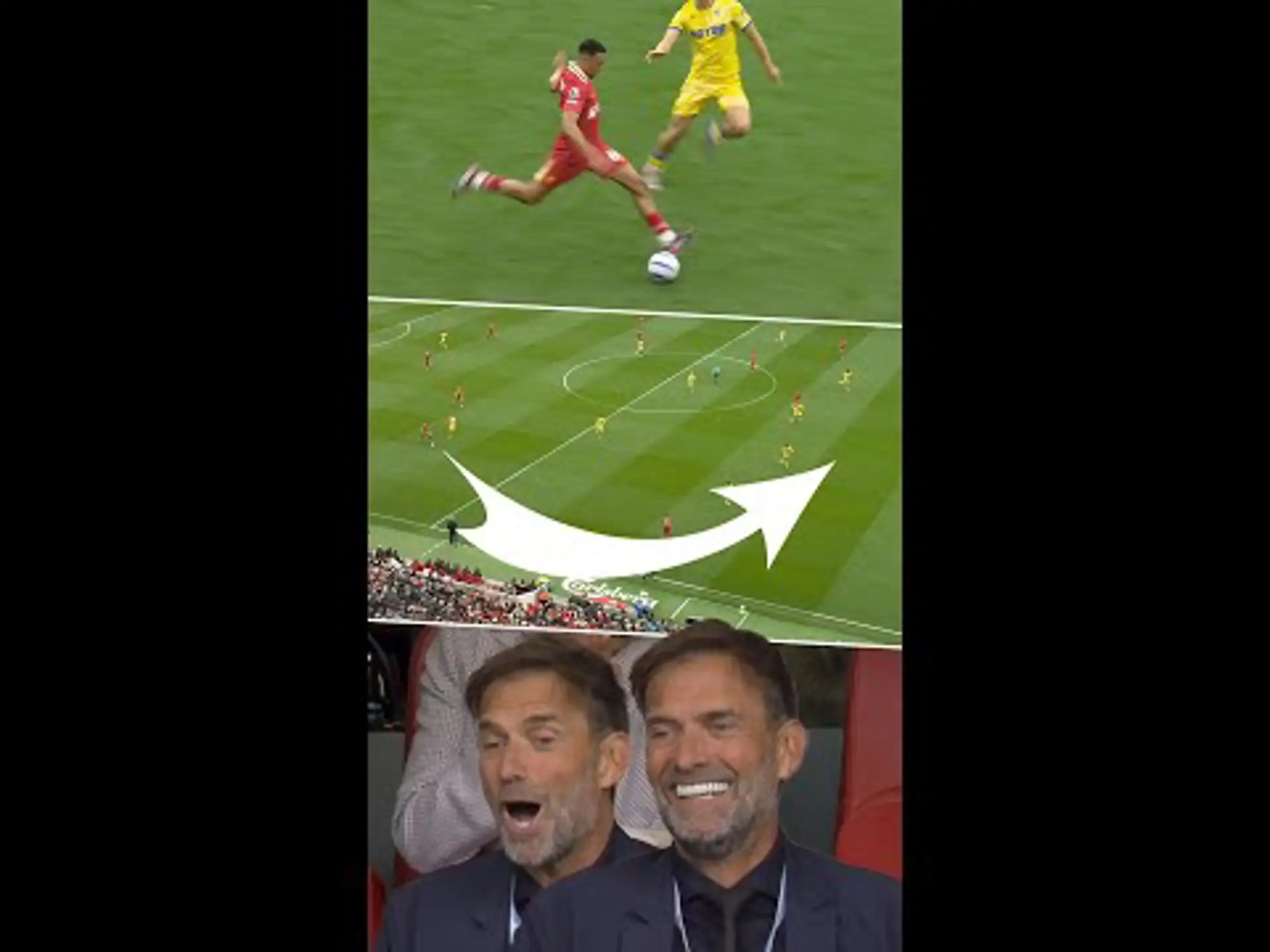 What a ball | Klopp reacts to Trent pass!