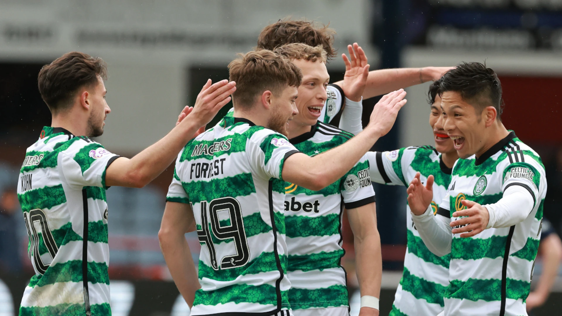 Celtic down Dundee to stay on course for Scottish Premiership crown