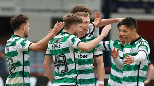 Celtic down Dundee to stay on course for Scottish Premiership crown