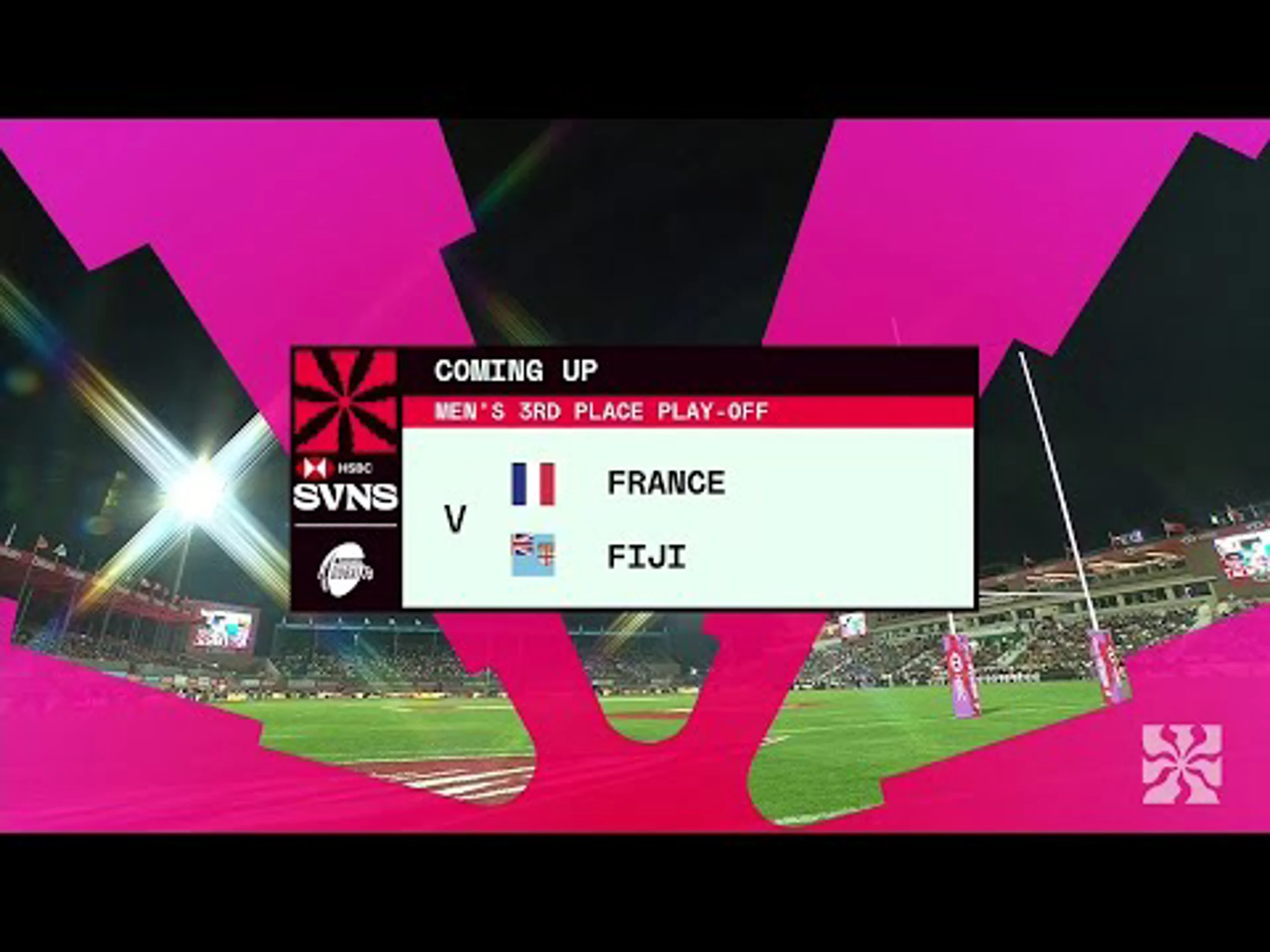 France v Fiji | 3rd Place Play-off | Match Highlights | World Rugby HSBC Sevens Series Dubai