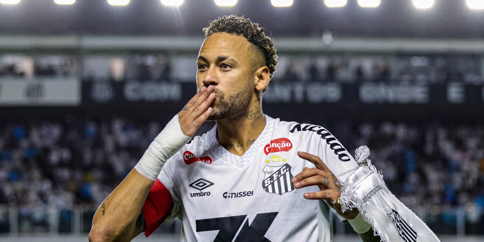 Neymar nets hat-trick to boost Santos survival hopes