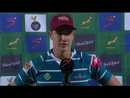 Currie Cup Premier Division |  Griquas v WP | Post Match interview Theo Boshoff