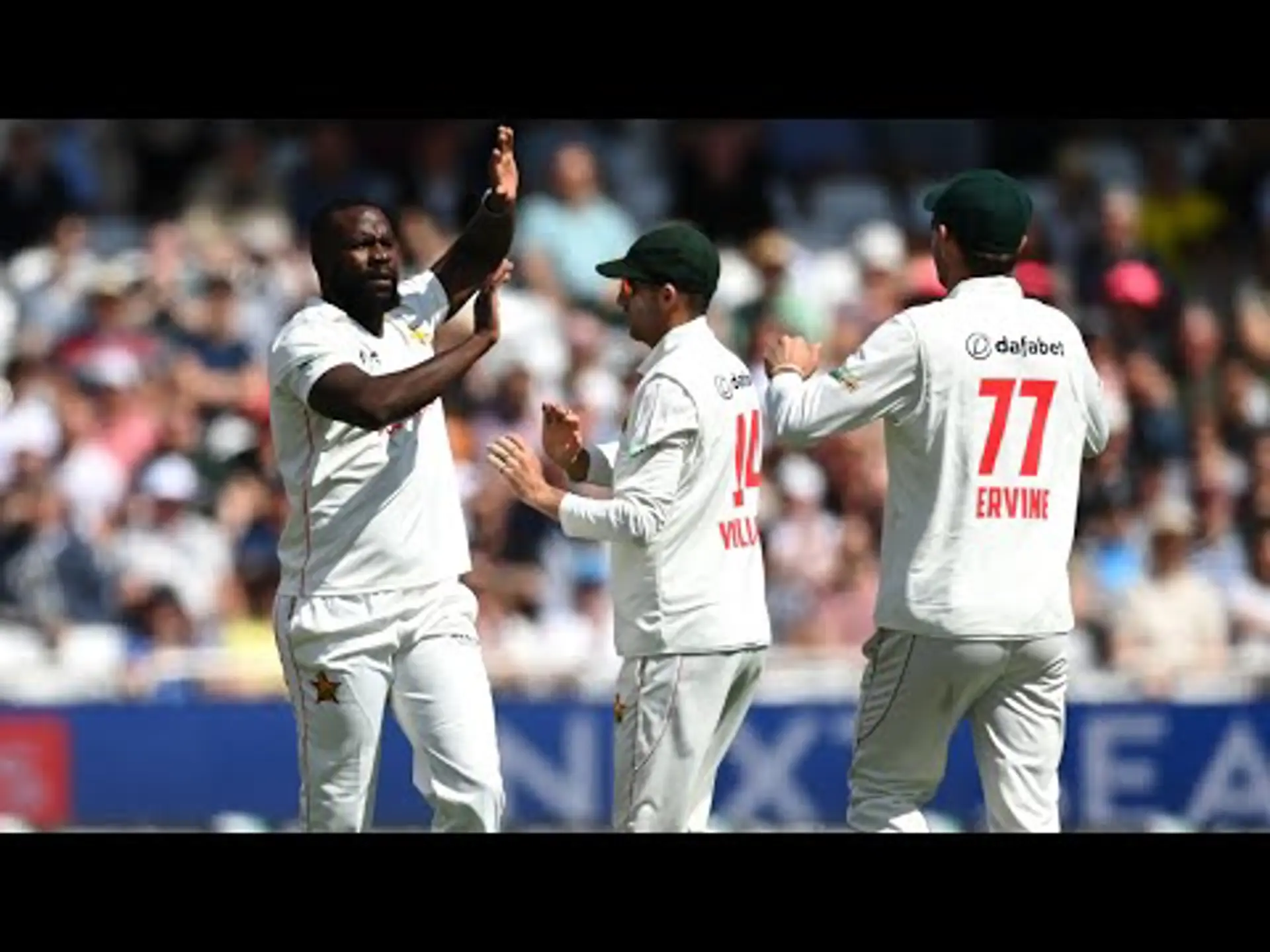 Tanaka Chivanga 4 wickets | Zimbabwe v South Africa | 1st Test Day 1
