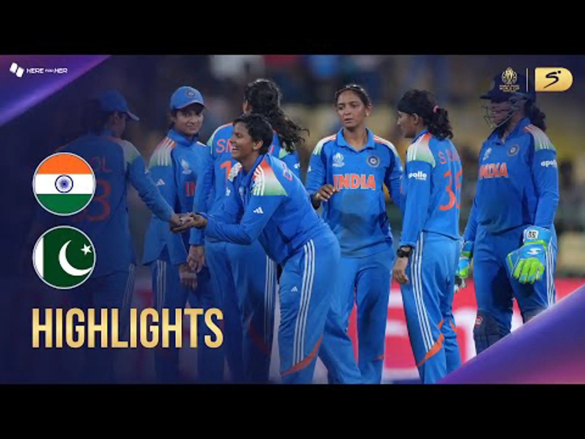 India W v Pakistan W | Match Highlights | ICC Women's CWC 2025