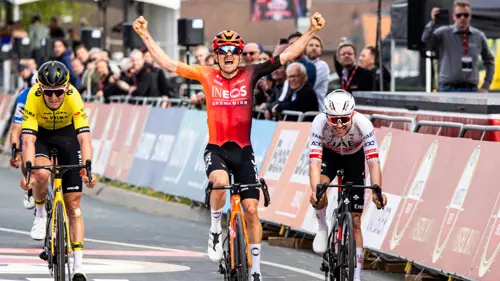 Pidcock sprints to victory in Amstel Gold cycling classic